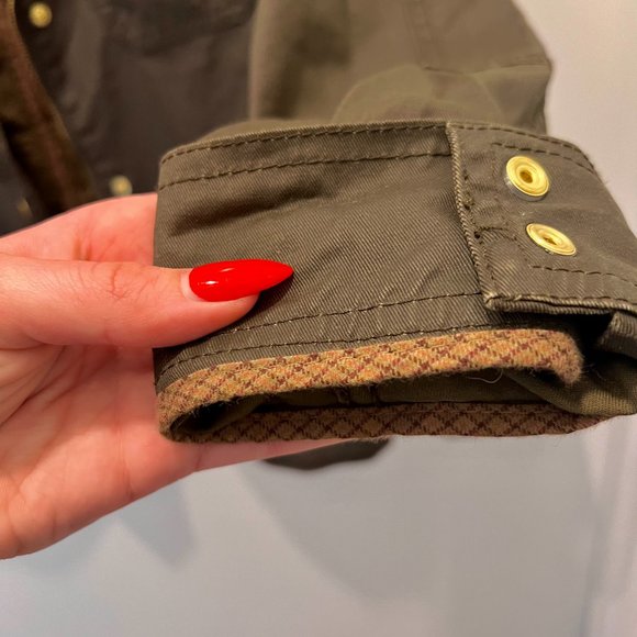 J. Crew Green Waxed Cotton Field Jacket - Picture 5 of 11